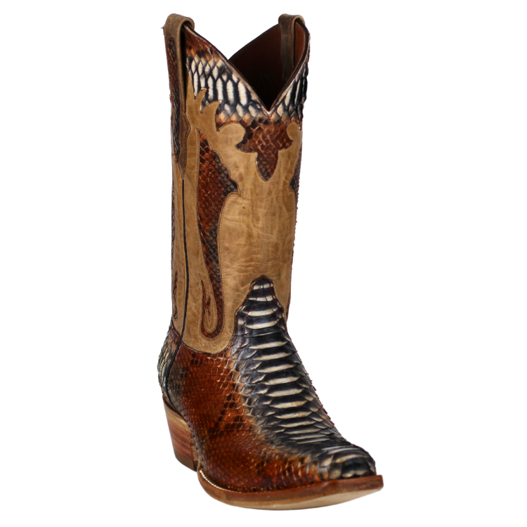 Black Jack RD6552-V4 Men's Python Snake - Rust Dyed