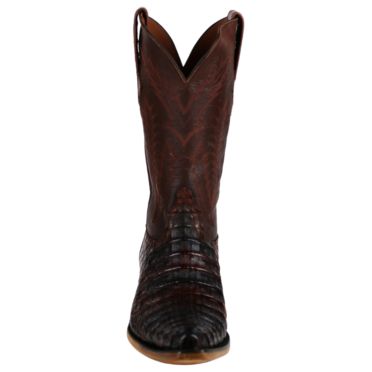 Black Jack 7152-54 Men's Caiman Hornback (Body Cut) - Cognac Brush Off