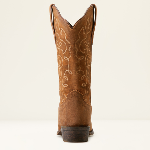 Ariat 10053790 Women's Jukebox Western Boot Dark Ginger Suede