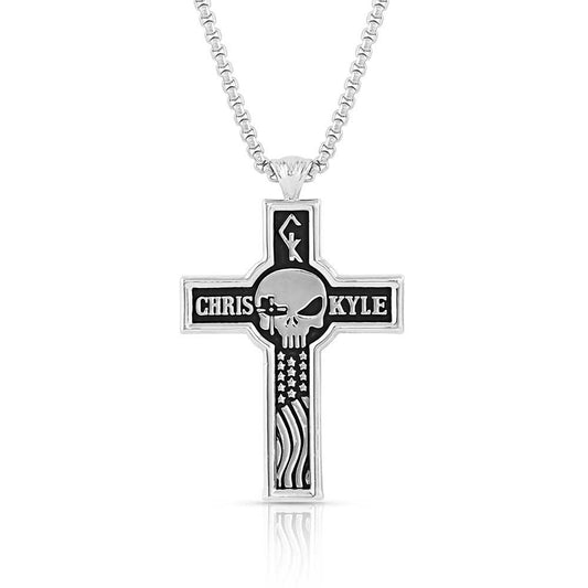 Montana Silversmith CKNC5105 Combat Zone Chris Kyle Cross Necklace