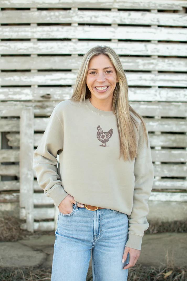 American Farm Co - Backyard Chicken Social Club - Graphic Crewneck