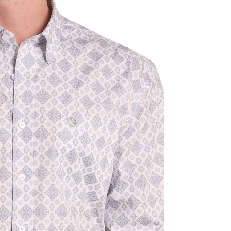Rock & Roll BMB2S09421 Medallion Printed Long Sleeve