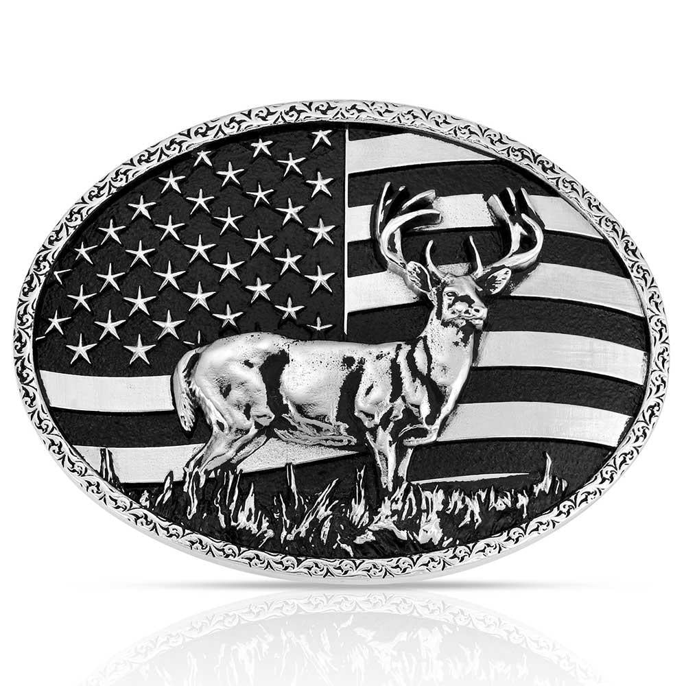 Montana Silversmith A1087S - Hunters Stars & Stripes Buckle