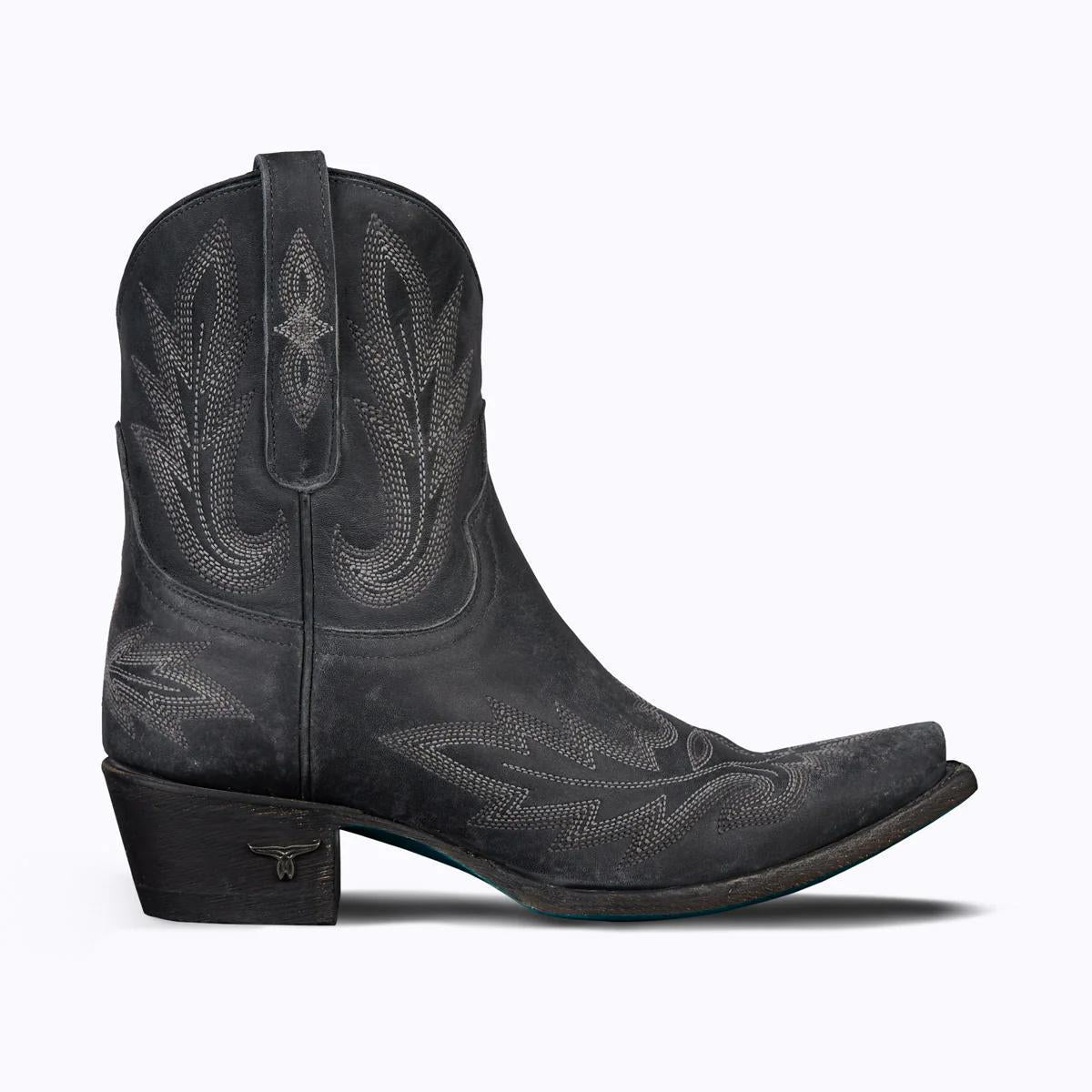 Lane LB0493C Lexington Bootie-Distressed Jet Black