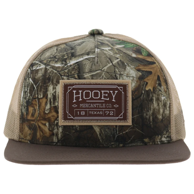 Hooey 2602T- CATN-5-Panel Tucker Snapback Camo/Tan