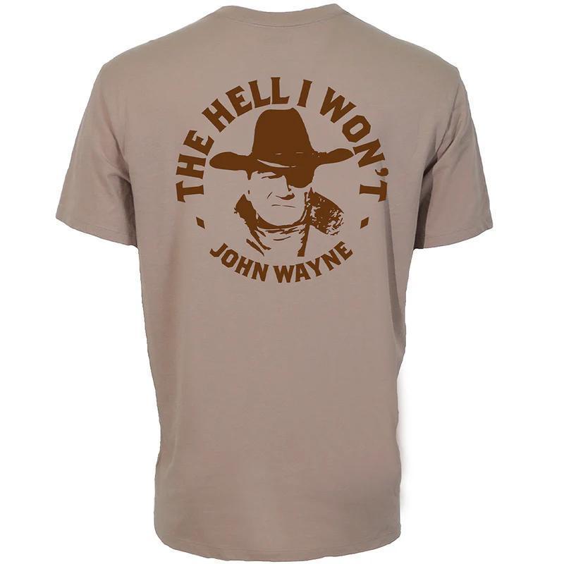 Hooey HT2658TN "John Wayne" Light Brown Pocket T-shirt