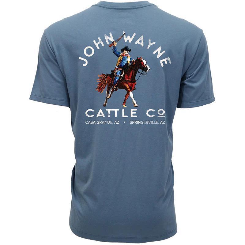 Hooey HT2660DKDE "John Wayne" Dark Denim Pocket T-shirt