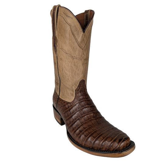 Black Jack PUN7906-V1 Men's Caiman Belly Pull Up Nicotine