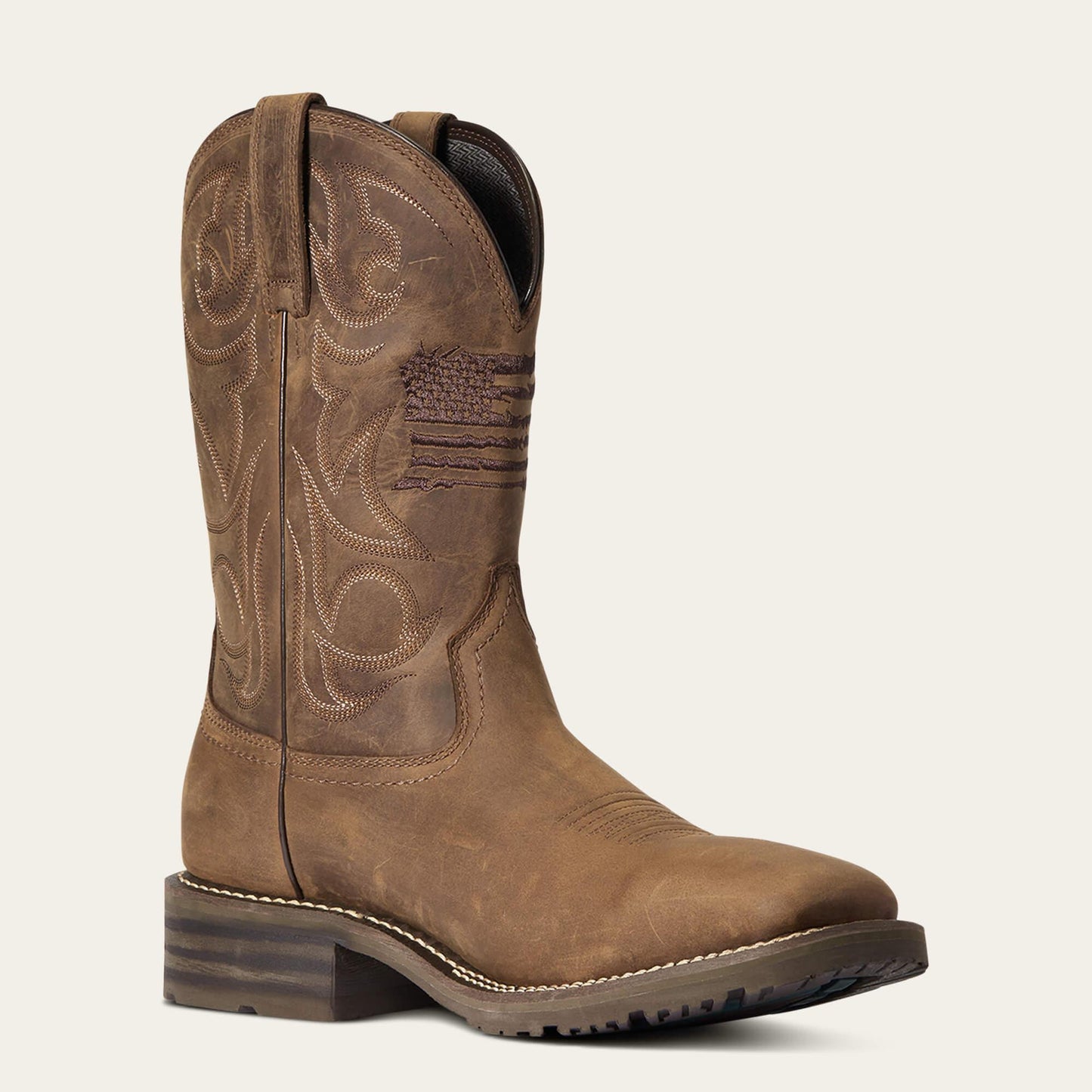 Ariat 10038354 Hybrid Patriot Waterproof Distressed Brown