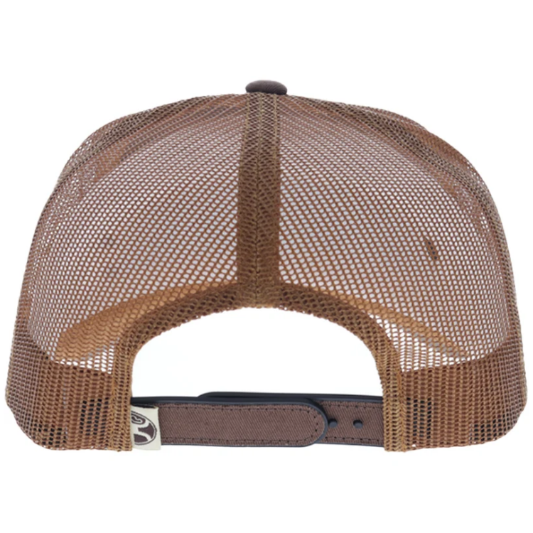 Hooey - 6043T-BRTN - Shed - Brown 5-Panel Trucker with Tan Embroidery Logo