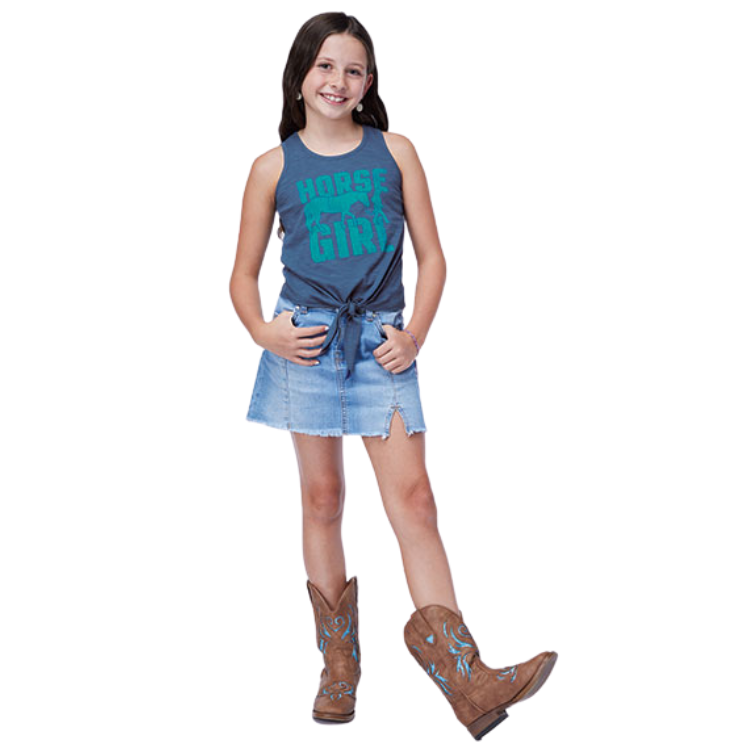Roper 03-009-0513-4022 GIRLS "HORSE GIRL" TANK KNIT