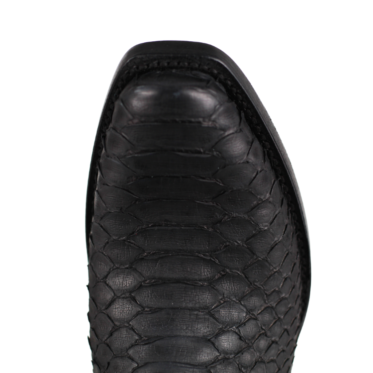 Black Jack 633-V1 Men's Sueded Python Snake Black and Red