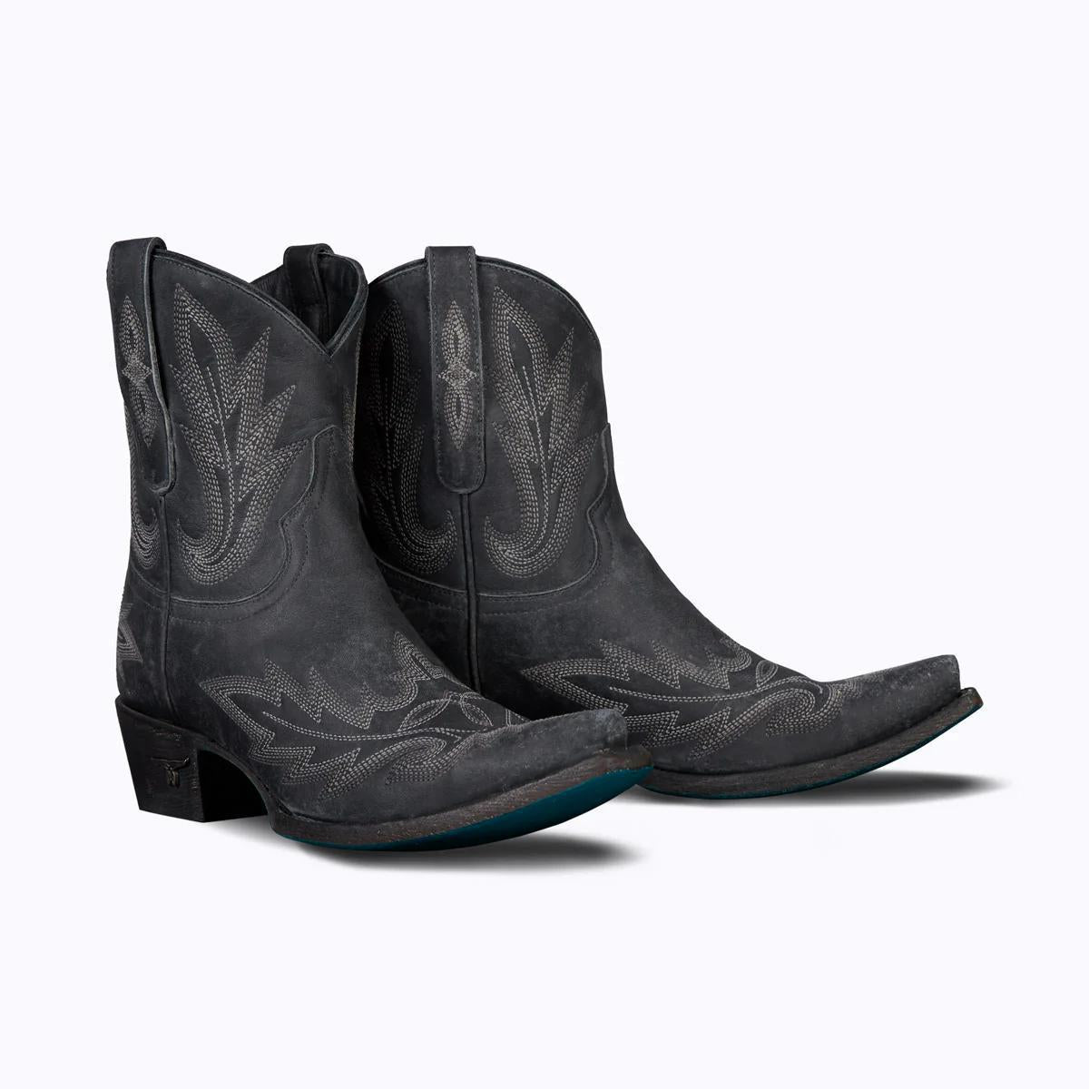 Lane LB0493C Lexington Bootie-Distressed Jet Black