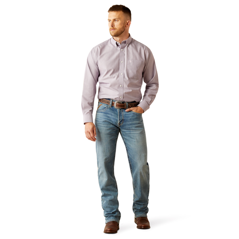 Ariat 10058805 Men's Wrinkle Free Solid Lilac Shirt