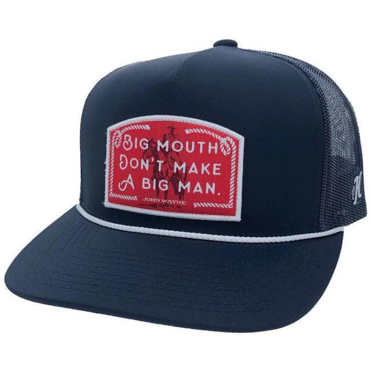 Hooey 2267T-NV "JOHN WAYNE" HAT NAVY W/ RED & WHITE PATCH