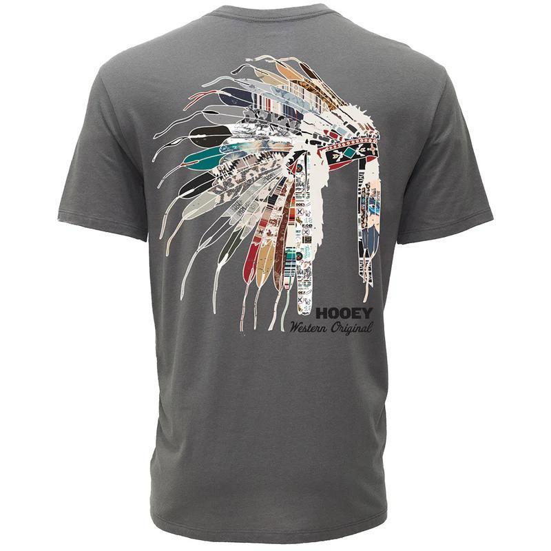 Hooey HT2613DKGY "Hooey Heritage" Dark Grey Hooey T-shirt