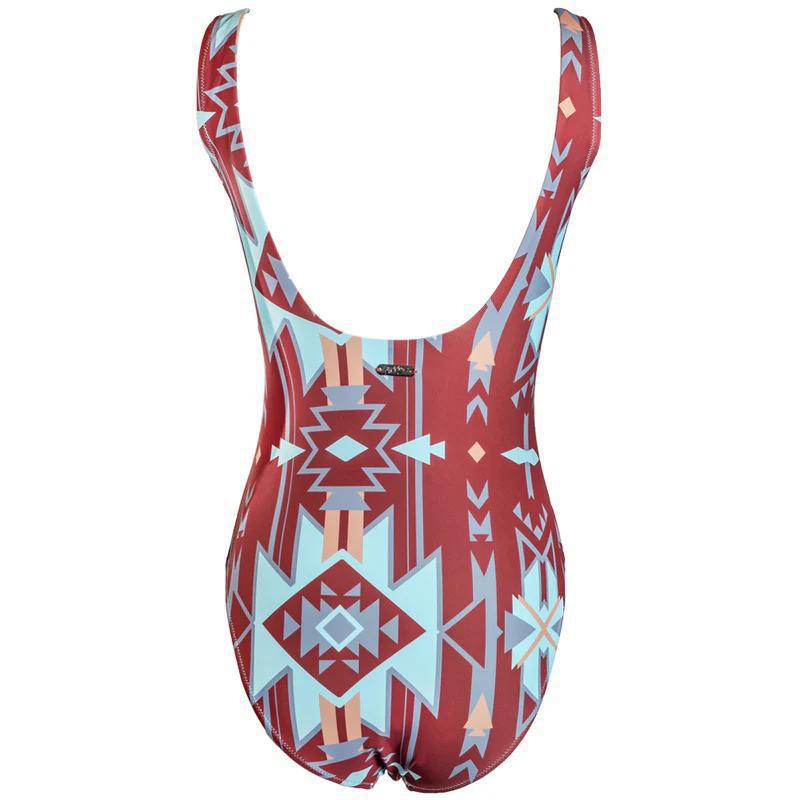 Hooey HSOP101RUAZ Women's "The Ollie" One Piece Swimsuit
