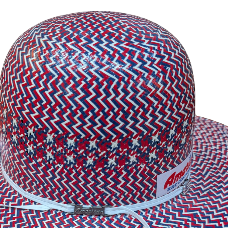 American Hat Co 250th 2030 Straw - Red , White & Blue