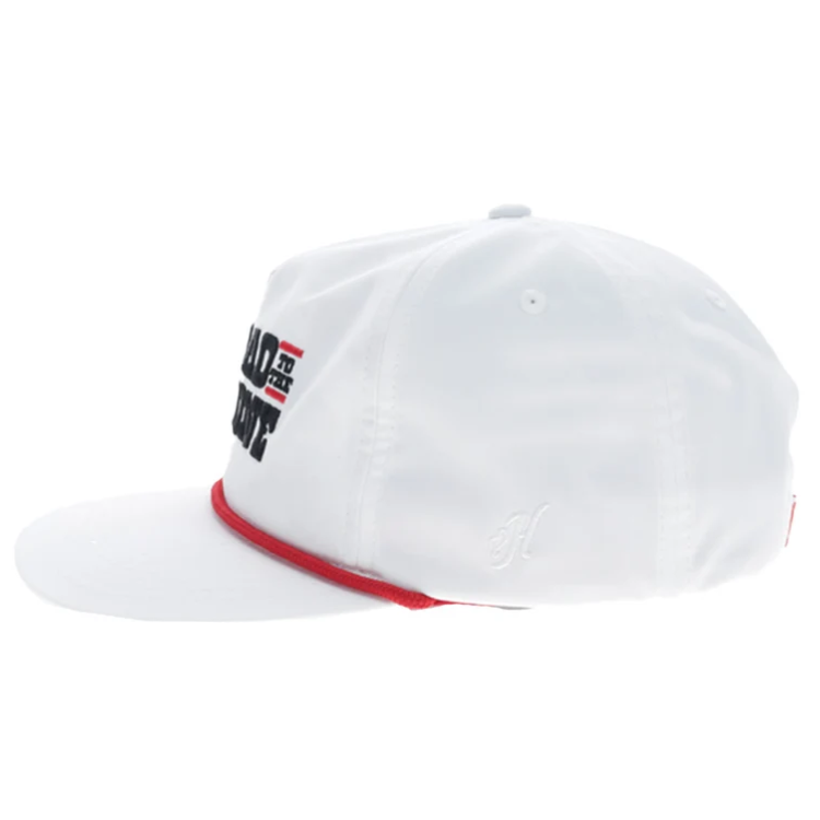 Hooey BC2610T-WH Bad Company 5-Panel Full Surround Ball Cap-White