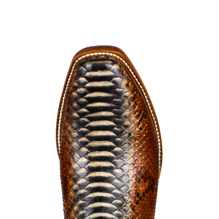 Black Jack RD6552-V4 Men's Python Snake - Rust Dyed