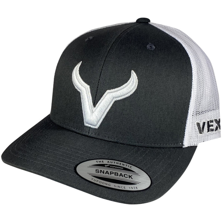 Vexil HT-220-002 White Icon - Charcoal/White Mesh