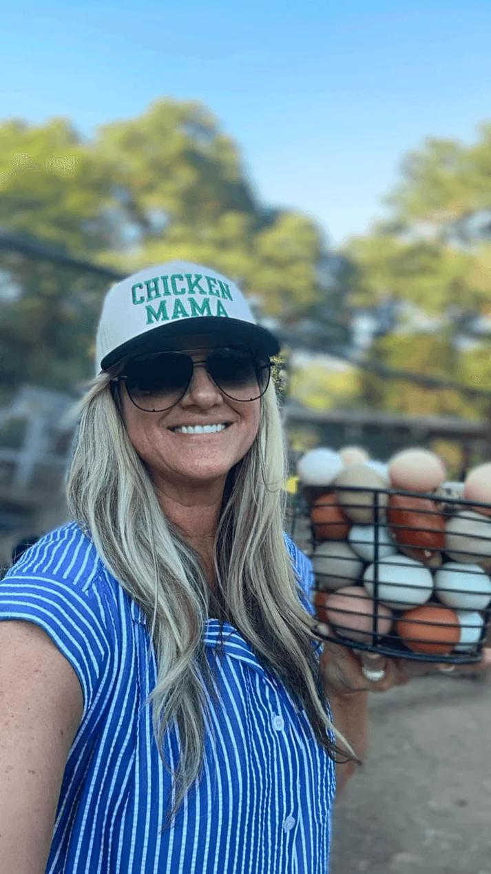 American Farm Co - Chicken Mama - Embroidered Trucker Hat
