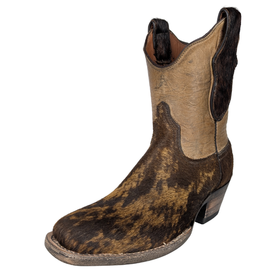 Black Jack BDL7550-V4 Women's Hair on Calf Shortie - Brindle Brown/Black/Tan