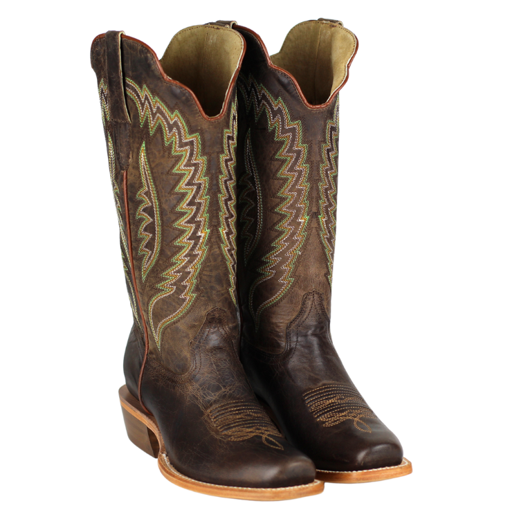 R Watson RW Ranch WRL0001-1 Women's Mad Brown Cowhide/Goat