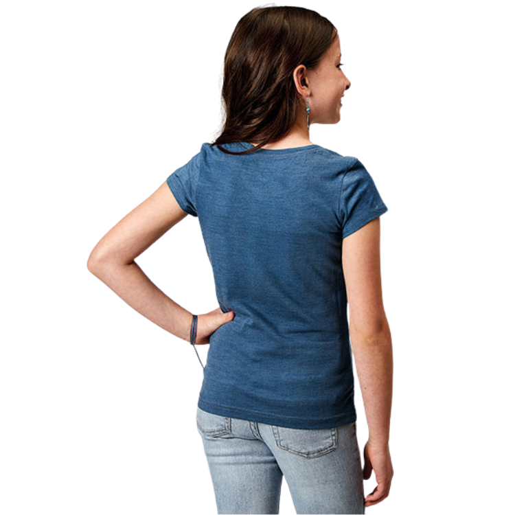 Roper 03-009-0513-2082 Girls The Future Is Cowgirl Tee-Knit