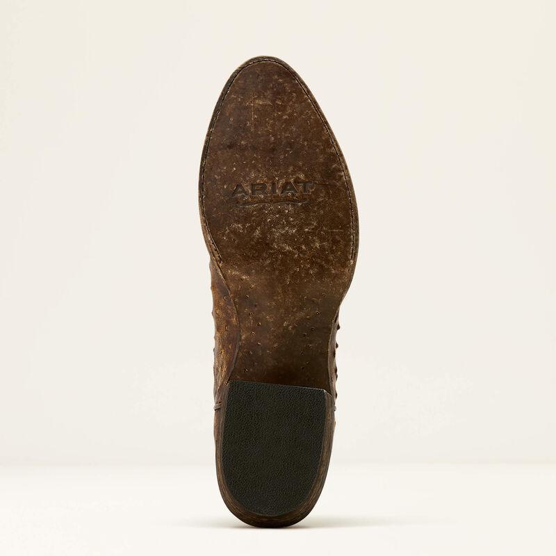 Ariat 10058161 Men's Vesper Full Quill Ostrich Stonewash & Basic Tan