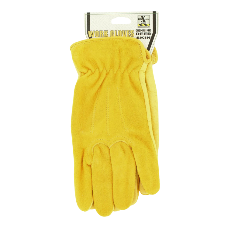 HDX H2110208 Deerskin With Suede Men's Gloves