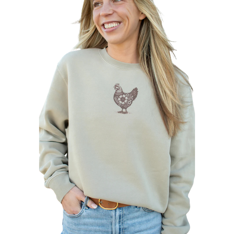 American Farm Co - Backyard Chicken Social Club - Graphic Crewneck