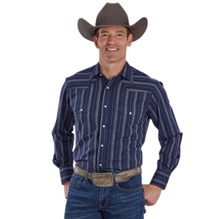 Roper 01-001-0044-0436 Men's Long Sleeve Western Style Shirt