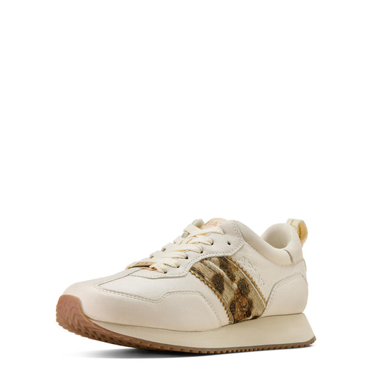 Ariat 10074338 Women's Ranch Runner Shoe Bright Cream