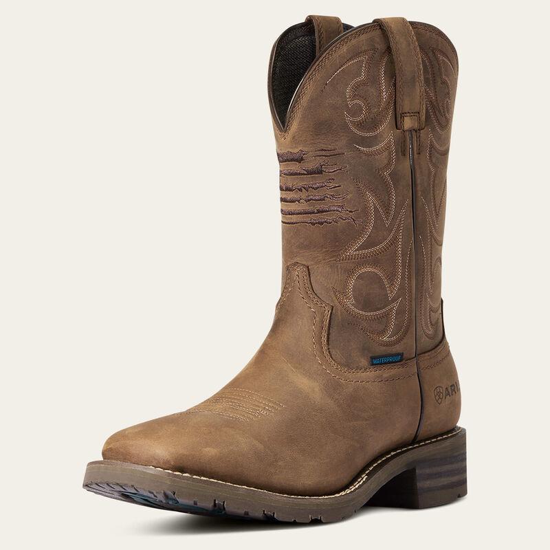 Ariat 10038354 Hybrid Patriot Waterproof Distressed Brown