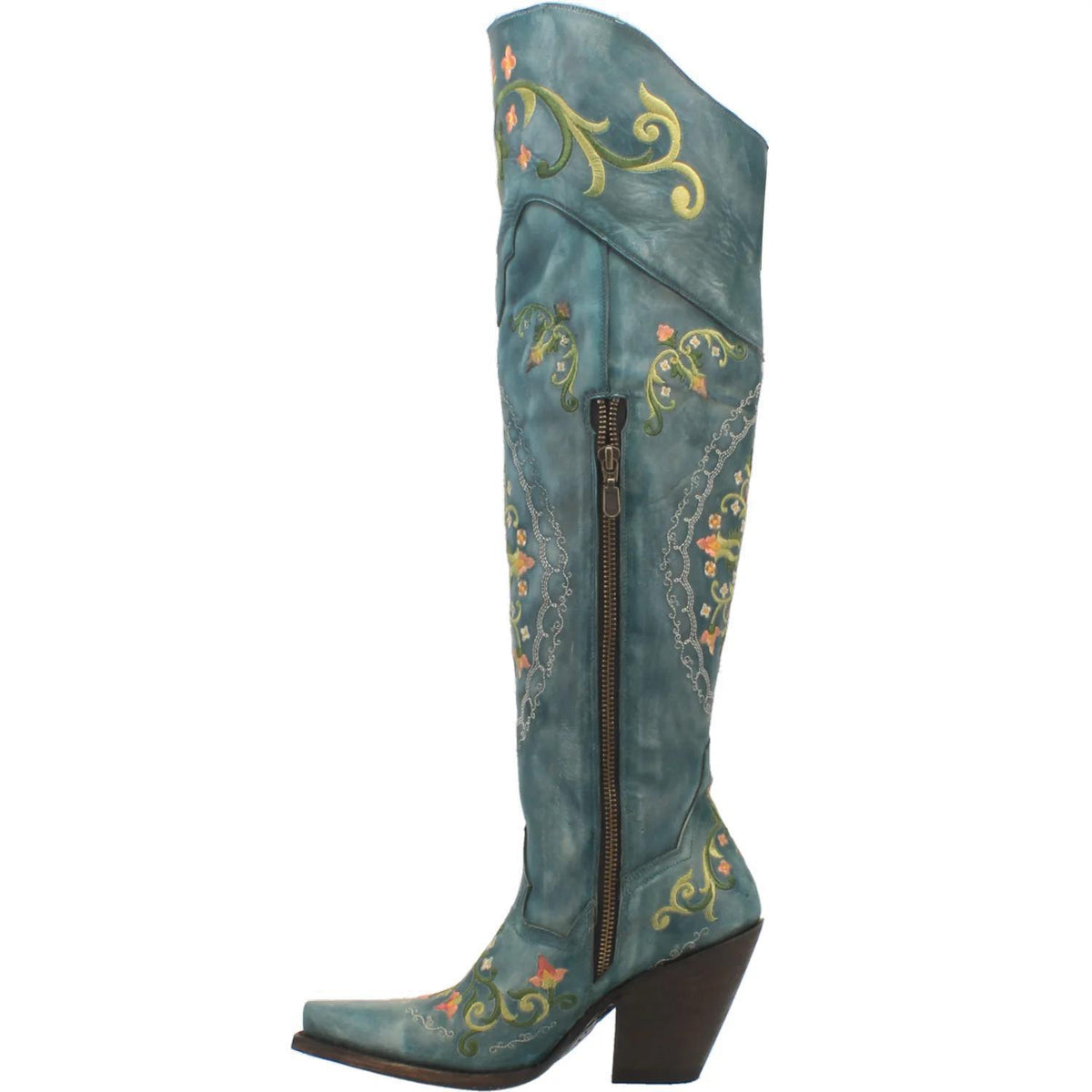 Dan Post DP3271-Flower Child-Snip Toe-Turquoise