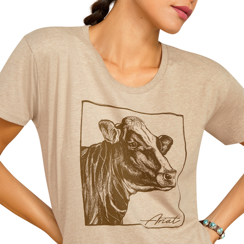 Ariat 10051765 Women's Ariat Cow Cover T-Shirt