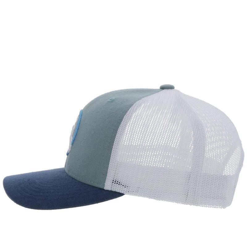 Hooey 4031T-LTBL-Y YOUTH HAT "STRAP" ROUGHY LIGHT BLUE/WHITE