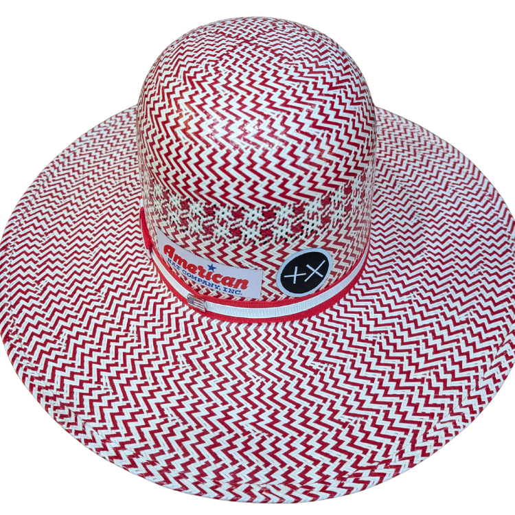 American Hat Co 250th 2010 Straw - Red & White