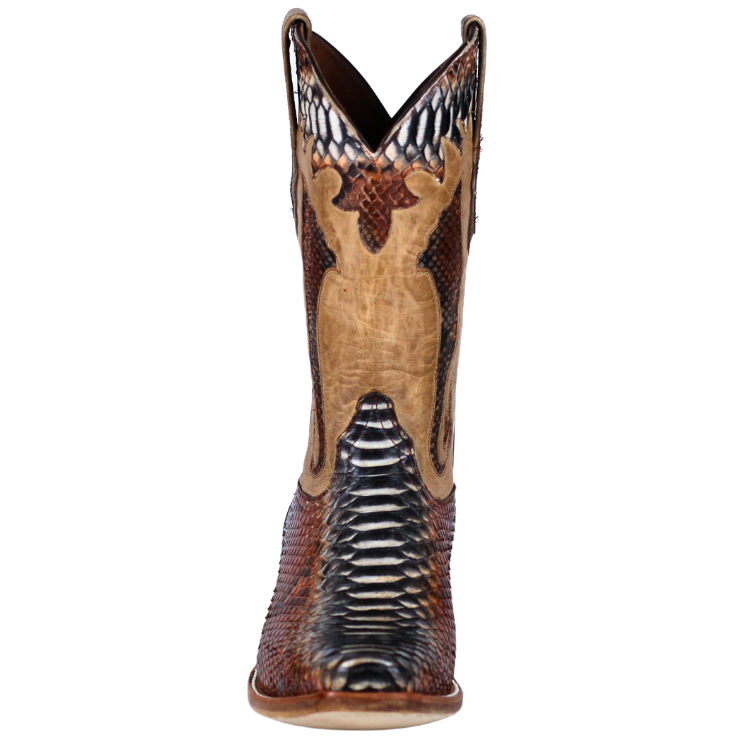 Black Jack RD6552-V4 Men's Python Snake - Rust Dyed