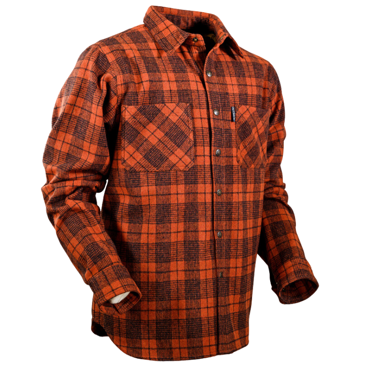 Outback 42667 Men's Clyde Big Shirt - Burnt Orange