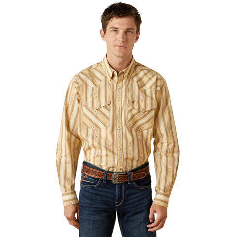 Ariat 10062188 MNS Tommy Classic Fit Shirt - Beige