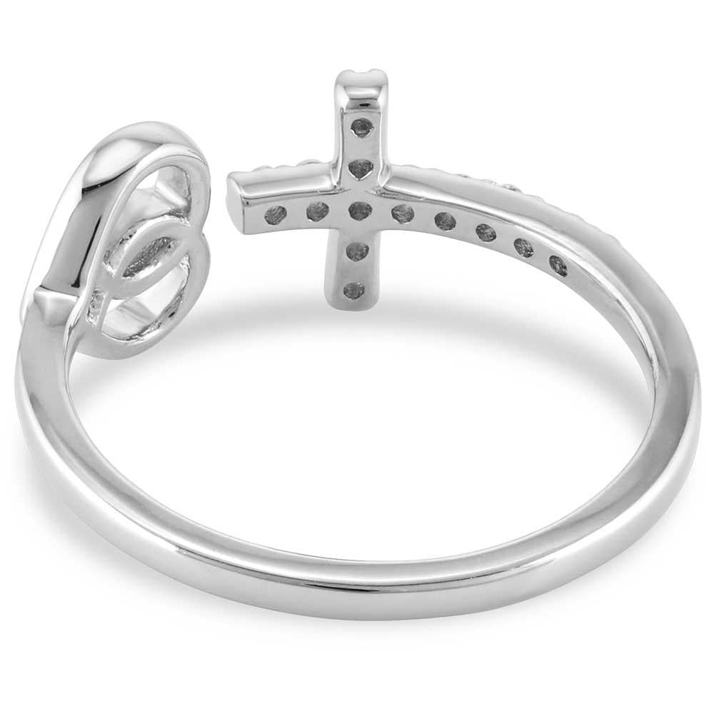 Montana Silversmith FFRG5537 Love and Faith Open Ring