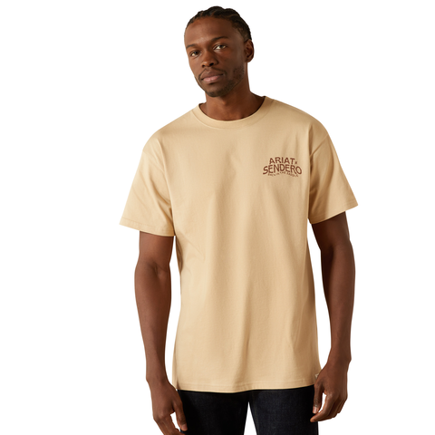 Ariat 10062402 MNS Sendero West Is Best T-Shirt Irish Cream