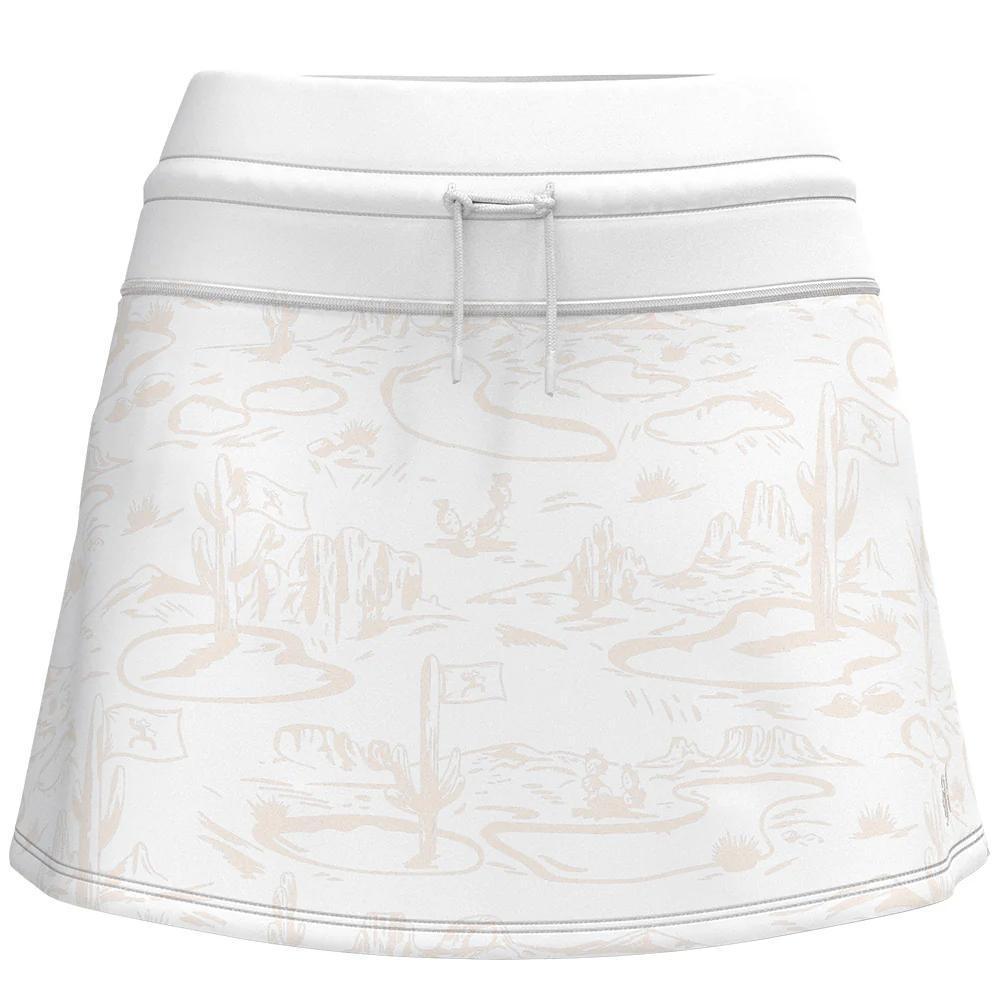 Hooey GS2602WHCR "Blondie" Golf Skort White/Cream w/Tan Desert Pattern
