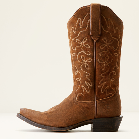 Ariat 10053790 Women's Jukebox Western Boot Dark Ginger Suede