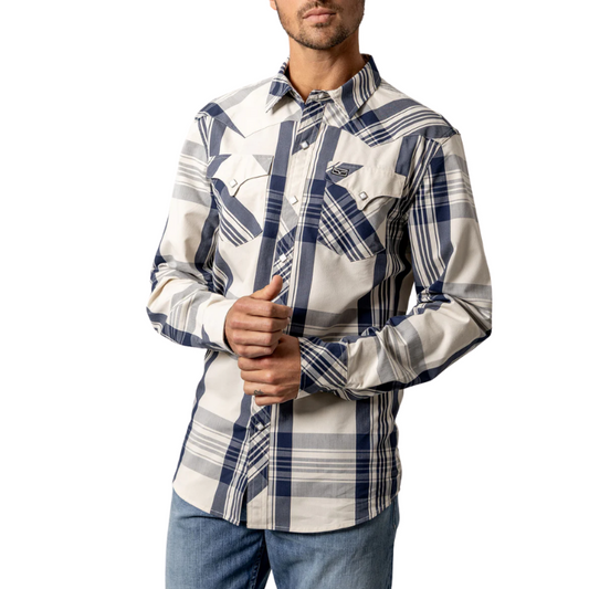 Kimes Ranch Double R Dress Shirt - Navy