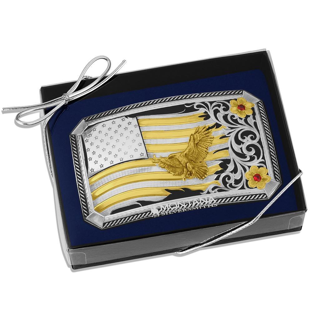 Montana Silversmith AM57910-1007M - Noble Pride American Made Buckle With Eagle