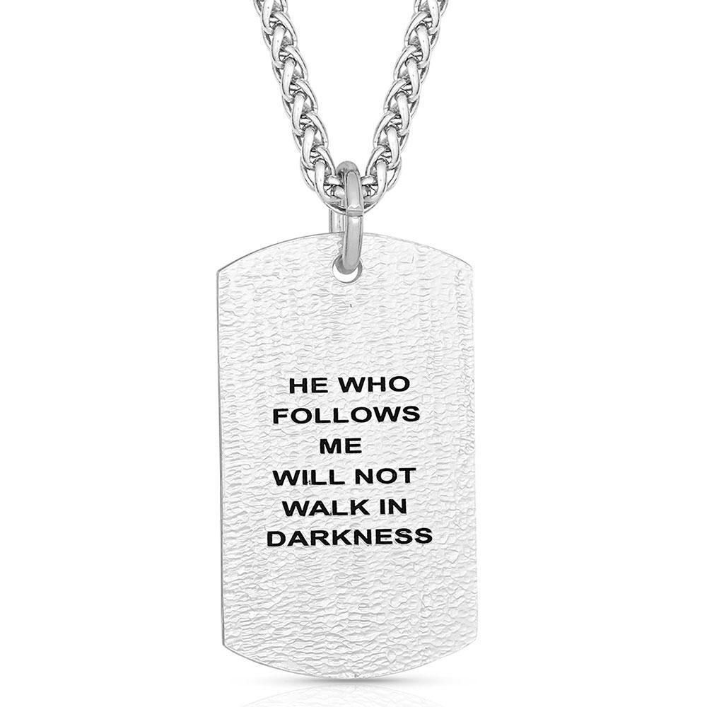 Montana Silversmith WCNC4888 I Am the Light Dog Tag Necklace