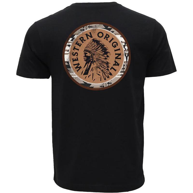 Hooey HT2667BK "Quanah" Black Pocket T-shirt